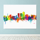 Tucson Arizona Skyline Canvas Afdruk (Insitu (Houten vloer))