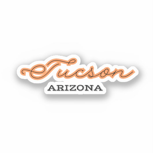 Tucson Arizona Sticker (Voorkant)