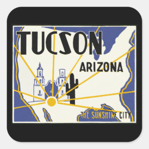 Tucson Arizona Vierkante Sticker