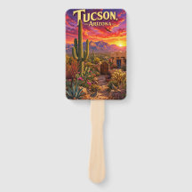 Tucson Arizona Woestijn Zonsondergang Saguaro Cact