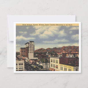 Tucson AZ, Aerial Uitzicht Stone Ave, geïnspireer Briefkaart
