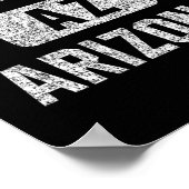 Tucson Az Arizona Gym Style Perdu Blanc Impression (Coin)