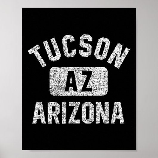 Tucson Az Arizona Gym Style Perdu Blanc Impression (Devant)