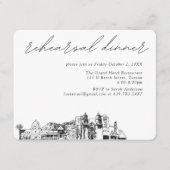 Tucson bruiloft elegante repetitie diner informatiekaartje (Voorkant)
