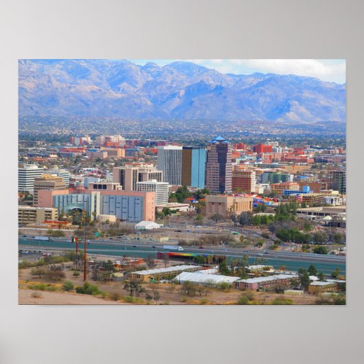 Tucson City Skyline Poster (Voorkant)