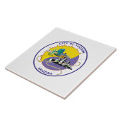 Tucson City vlag Tegeltje (Zijkant)