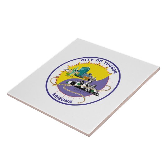 Tucson City vlag Tegeltje (Zijkant)