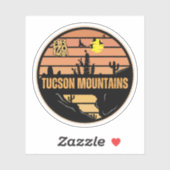 Tucson Mountains, Arizona Sticker (Vel)