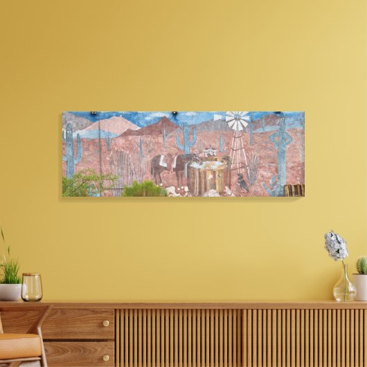 Tucson Mural Canvas Afdruk (Insitu (Woonkamer))
