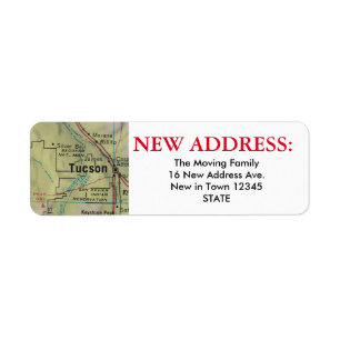 Tucson Nouveau Étiquette d'adresse