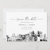 Tucson Skyline Wedding Enregistrer la carte Date (Devant)