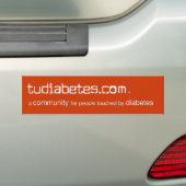 TuDiabetes.com-Bumpersticker |GetColor Line| Bumpersticker (Op auto)