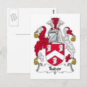 Tudor Family Crest Briefkaart (Voorkant / Achterkant)