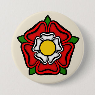 Tudor nam van Engeland, Embleem toe van Royalty Ronde Button 7,6 Cm