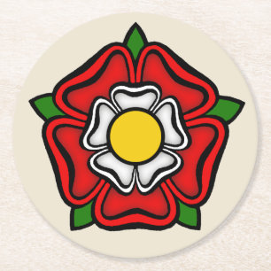Tudor nam van Engeland, Embleem toe van Royalty Ronde Kartonnen Onderzetter