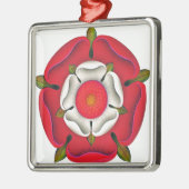 Tudor-Roos Metalen Ornament (Links)