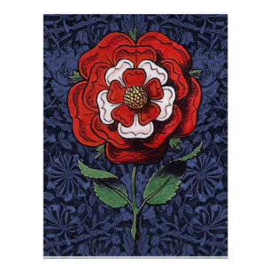 Tudor Roos Rood en Wit Perfect Poster