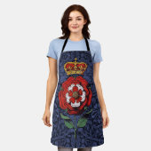 Tudor Roos Rood en Wit Schort (Gedragen)