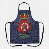 Tudor Roos Rood en Wit Schort (Voorkant)
