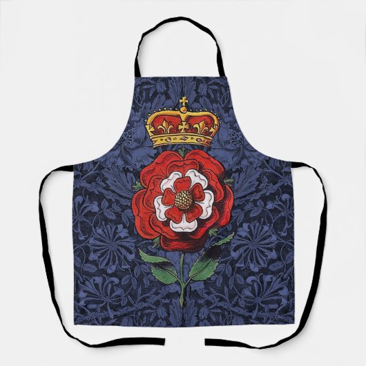 Tudor Roos Rood en Wit Schort (Voorkant)