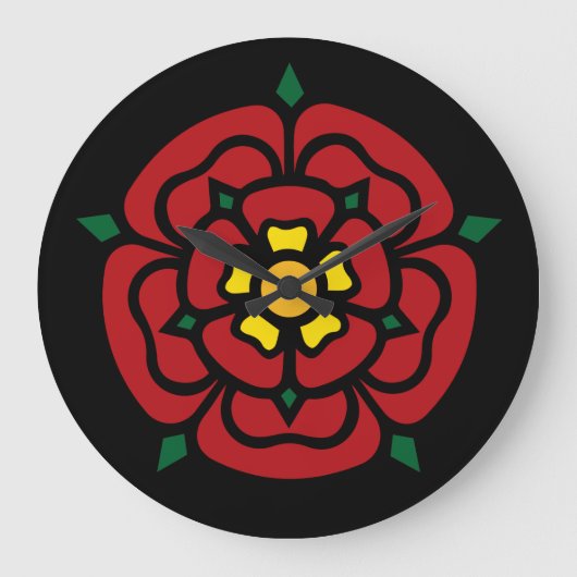 Tudor Rose - English Rose Grote Klok (Voorkant)