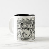 Tuebinger-studenten Tweekleurige Koffiemok (Voorkant links)