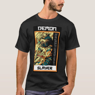 Tueur de démons Inosuke T-shirt rétro