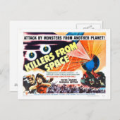 TUEURS DE CARTE POSTALE SPACE (Devant / Derrière)