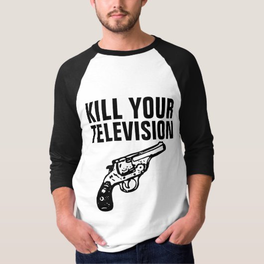 TUEZ VOS T-shirts anti-TV TELEVISON (Devant)