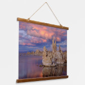 Tufa-formaties op Mono Lake Hangend Wandkleed (Gebogen)