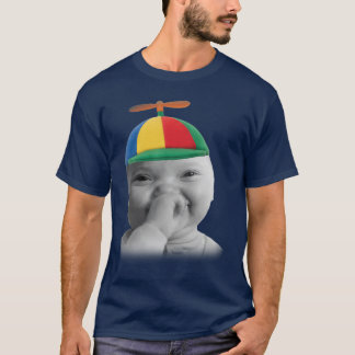Tuff AI Niche Baby met Lach Meme in Propeller T-shirt