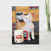 Tuffy McDuff's Mocha Dream Cat Birthday Kaart (Voorkant)