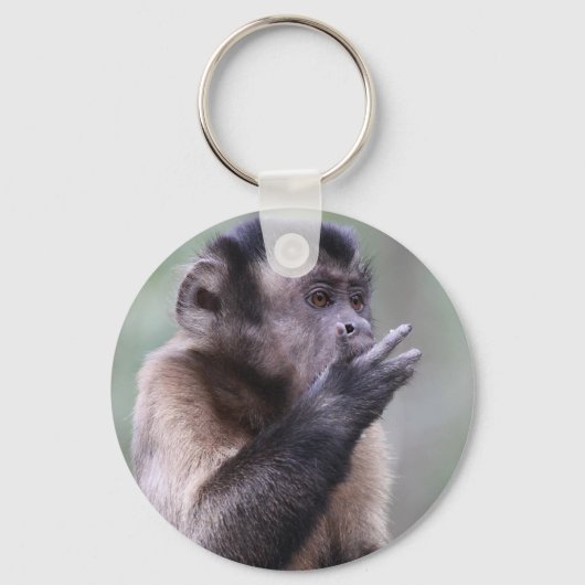 Tufted Capuchin Monkey-foto Sleutelhanger (Voorkant)
