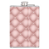 Tufted Sparkly Diamonds Blush Pink Monogram  Heupfles (Achterkant)