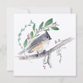 Tufted Titmouse Bird Art Kaart (Voorkant)