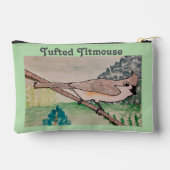 Tufted Titmouse Bord Groen Etui (Achterkant)
