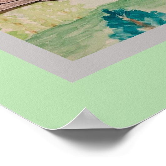 Tufted Titmouse in het bos Poster (Hoek)