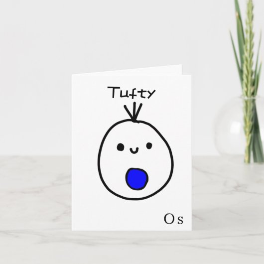 Tufty card feestdagen kaart (Voorkant)