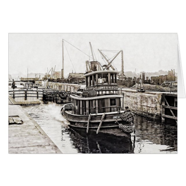 Tug and Barges 1915 (Devant horizontal)