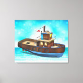 Tug Boat Canvas Afdruk (Voorkant)