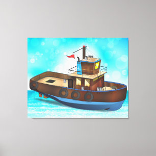 Tug Boat Canvas Afdruk