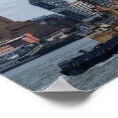 Tug Boat en Liver Building Poster (Hoek)