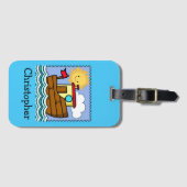 Tug Boat - Gepersonaliseerd Bagagelabel (Voorkant (horizontaal))