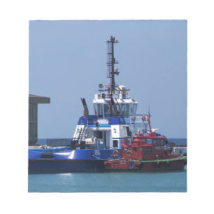 Tug-boot en loodsboot notitieblok