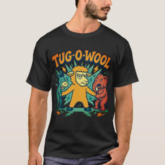 Tug-O-Wool Mouton politique Drôle T-shirt