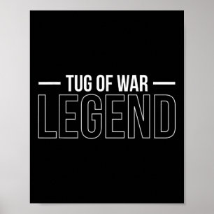 Tug of War Legend Tug of War Rope trekken Poster