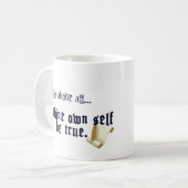 Tugaffe à Toi Même - Mug Citations de Shakespeare (Devant gauche)