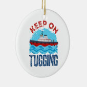 Tugboat Continue at Tugling Keramisch Ornament (Rechts)