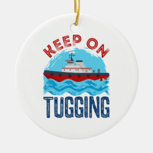 Tugboat Continue at Tugling Keramisch Ornament