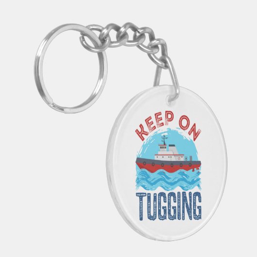 Tugboat Continue at Tugling Sleutelhanger (Voorkant Links)